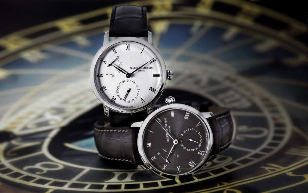 Slimline Power Reserve Manufacture Frederique Constant UK